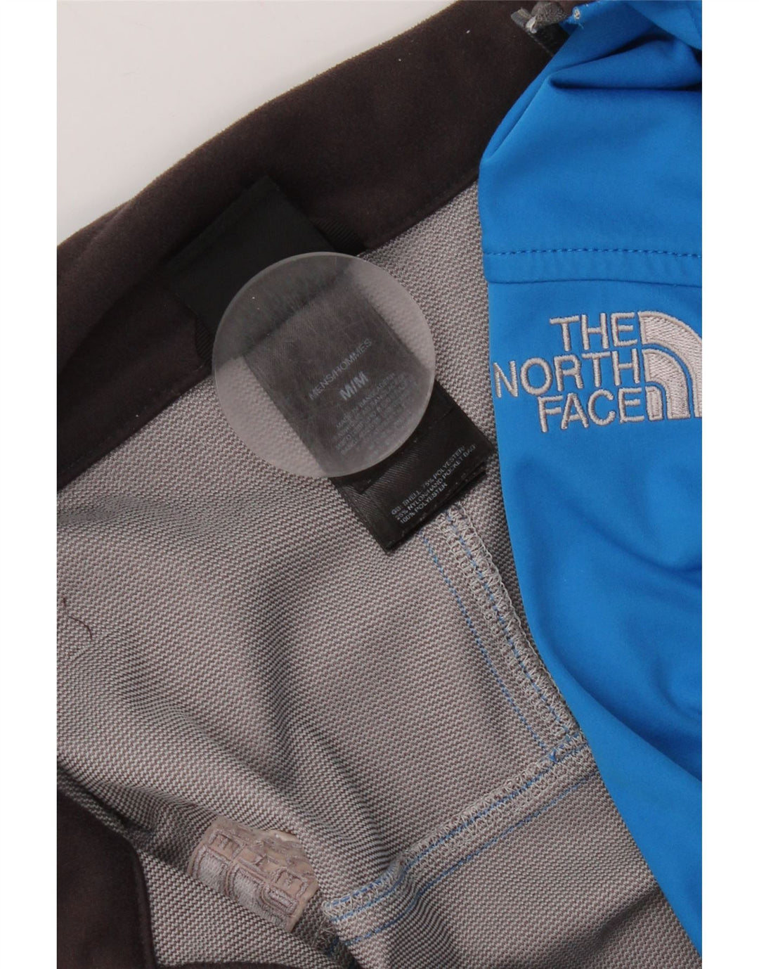 The North Face Mens Tracksuit Top Jacket Medium Blue Colourblock Polyester