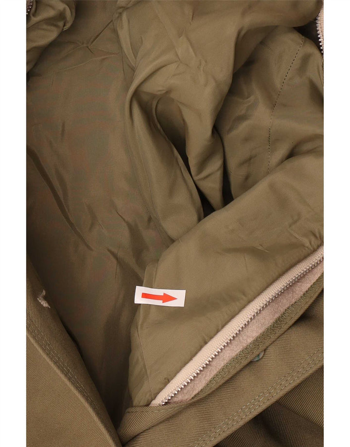 Dannimac Womens Overcoat UK 14 Medium Khaki Polyester