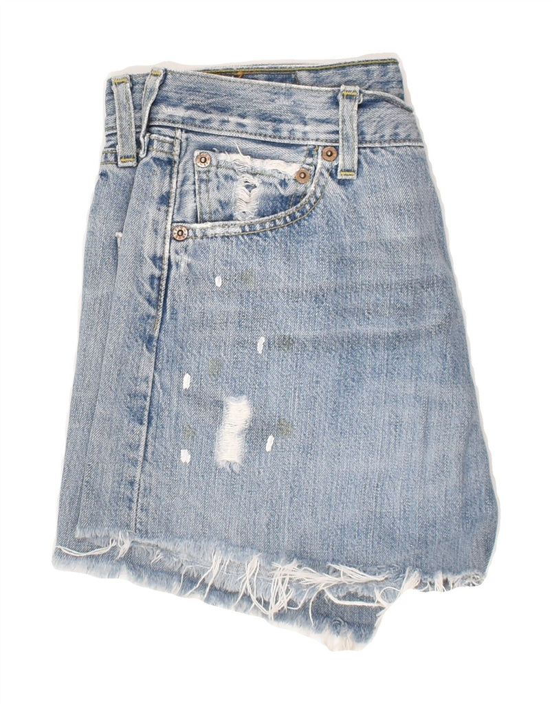 LEVI'S Womens 501 Denim Shorts W29 Medium Blue Cotton | Vintage Levi's | Thrift | Second-Hand Levi's | Used Clothing | Messina Hembry 