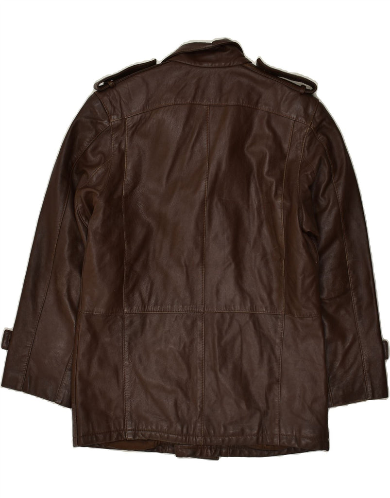 VINTAGE Mens Leather Jacket UK 36 Small Brown | Vintage Vintage | Thrift | Second-Hand Vintage | Used Clothing | Messina Hembry 
