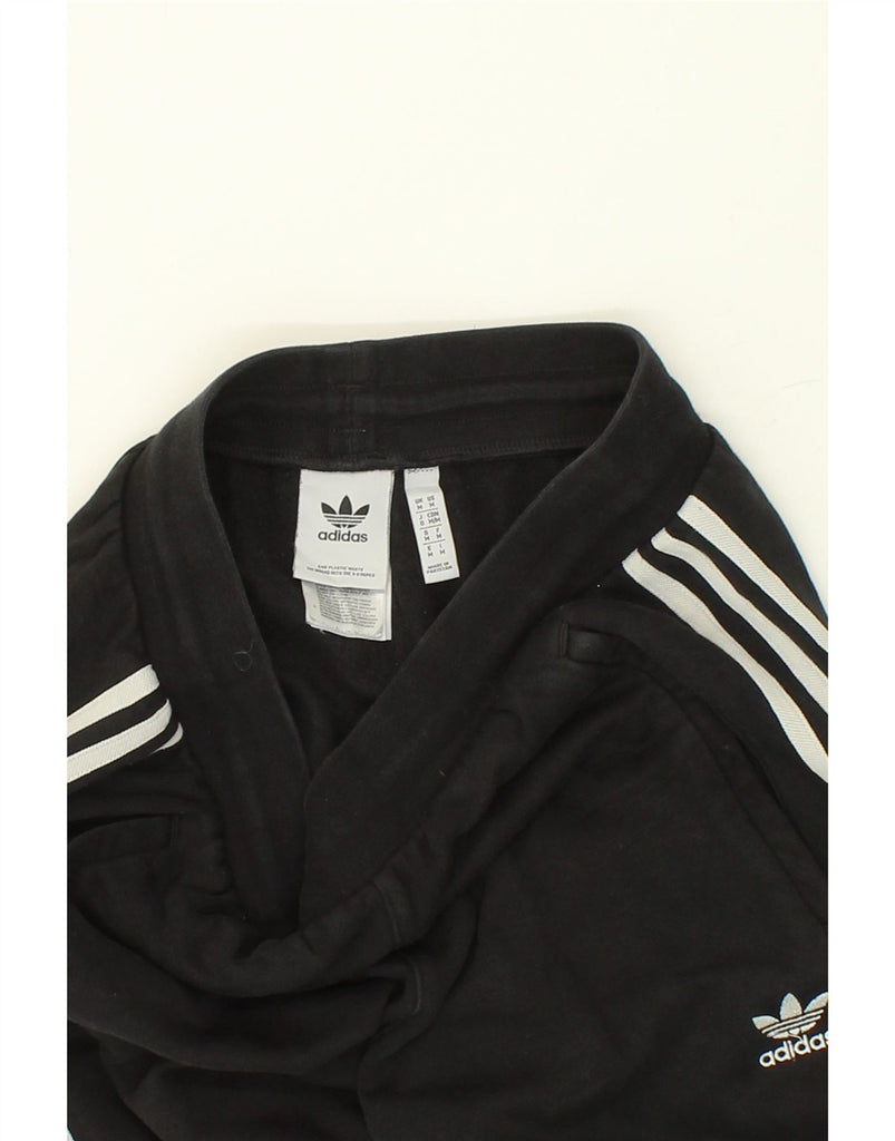 ADIDAS Mens Tracksuit Trousers Joggers Medium Black Cotton | Vintage Adidas | Thrift | Second-Hand Adidas | Used Clothing | Messina Hembry 