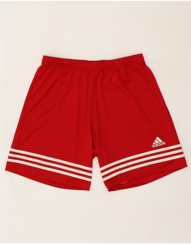 ADIDAS Mens Climalite Sport Shorts Large Red Polyester | Vintage Adidas | Thrift | Second-Hand Adidas | Used Clothing | Messina Hembry 