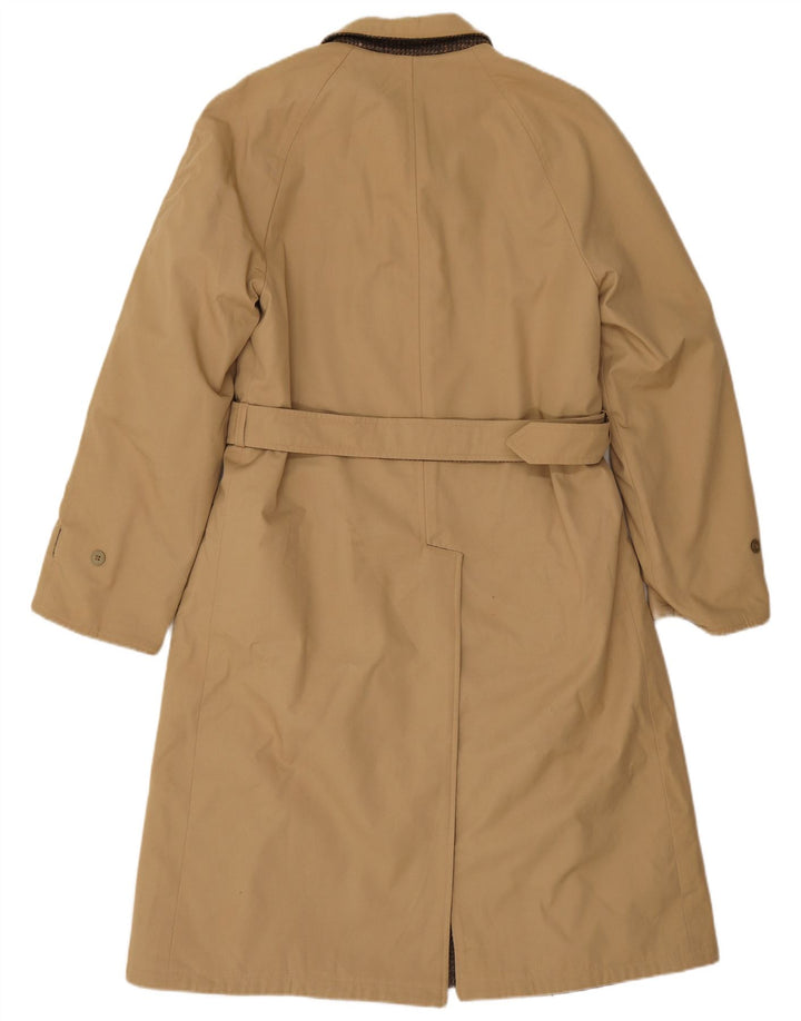 Diolen Mens Reversible Overcoat UK 36 Small Khaki Virgin Wool