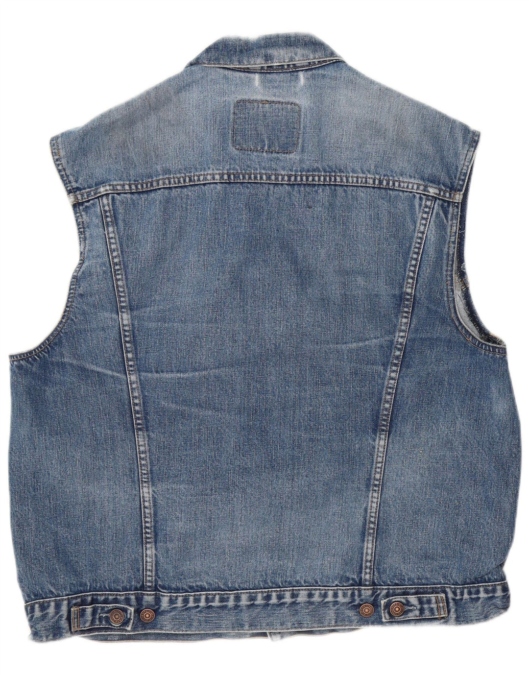 Levi's Mens Denim Gilet UK 42 XL Blue