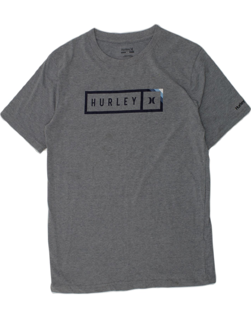 HURLEY Boys Graphic T-Shirt Top 15-16 Years Grey Cotton | Vintage Hurley | Thrift | Second-Hand Hurley | Used Clothing | Messina Hembry 