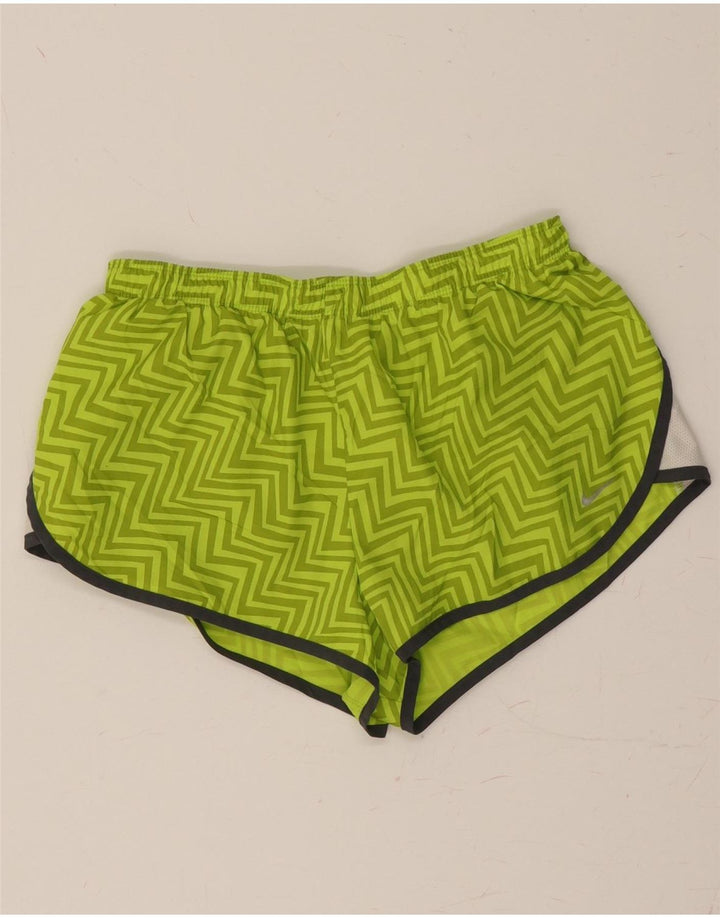 NIKE Mens Dri Fit Sport Shorts Small  Green Chevron Polyester Vintage Nike and Second-Hand Nike from Messina Hembry 