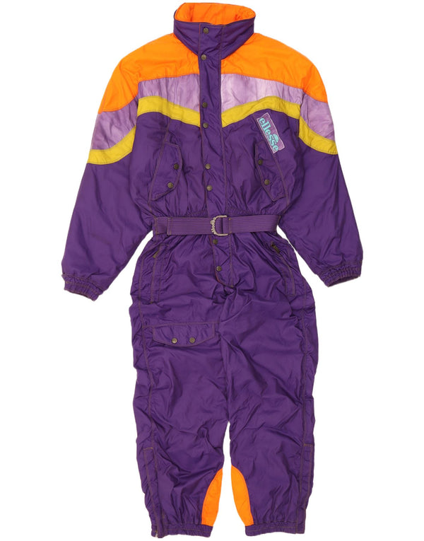 Ellesse Mens Hooded Ski Jumpsuit EU 50 Large Purple Colourblock