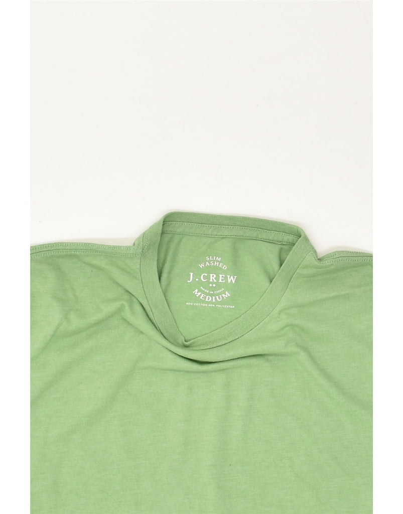 J. CREW Mens Washed Slim Fit T-Shirt Top Medium Green Cotton | Vintage J. Crew | Thrift | Second-Hand J. Crew | Used Clothing | Messina Hembry 