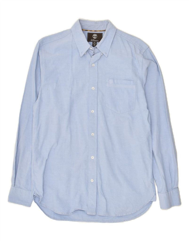 TIMBERLAND Mens Regular Fit Shirt Small Blue Cotton Vintage Timberland and Second-Hand Timberland from Messina Hembry 