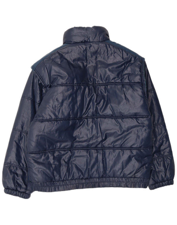 Brugi Mens Padded Jacket UK 42 XL Navy Blue