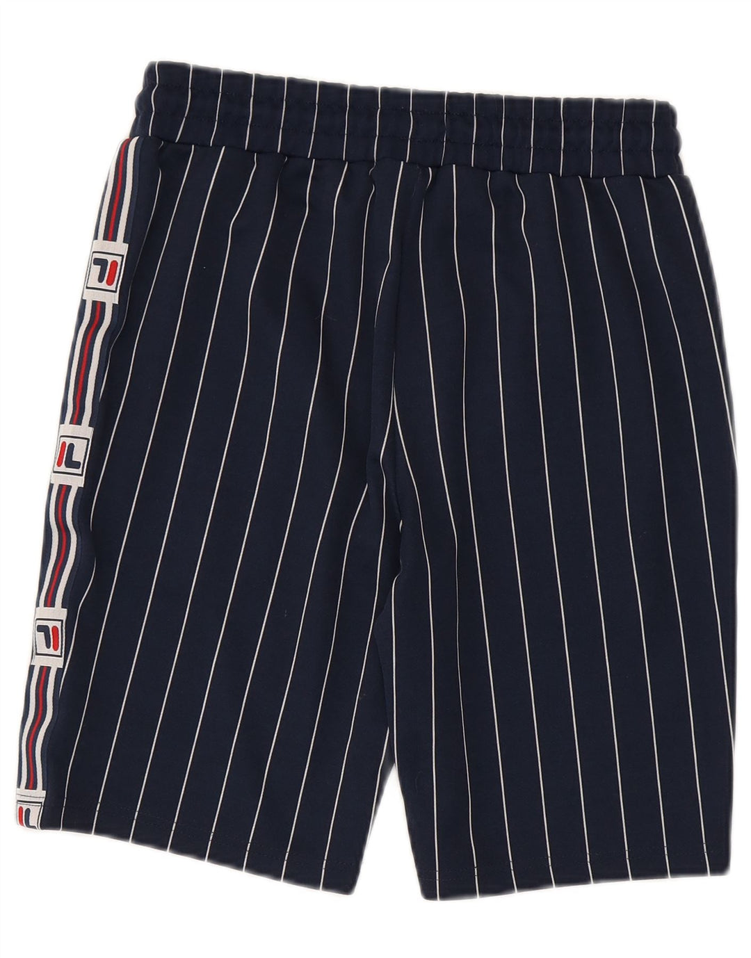 Fila Mens Graphic Sport Shorts Small  Navy Blue Striped Polyester