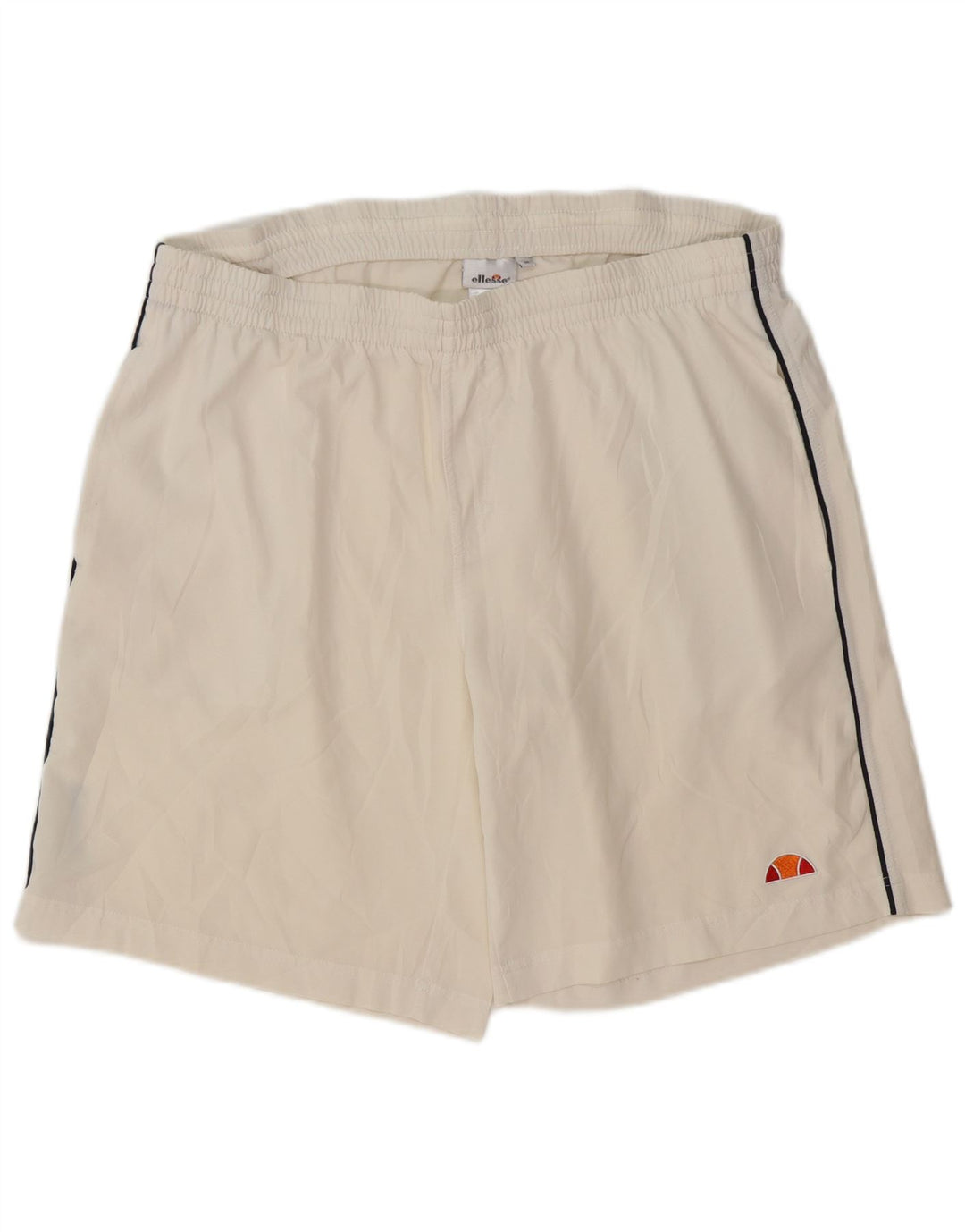 Ellesse Mens Sport Shorts Medium Off White Polyester