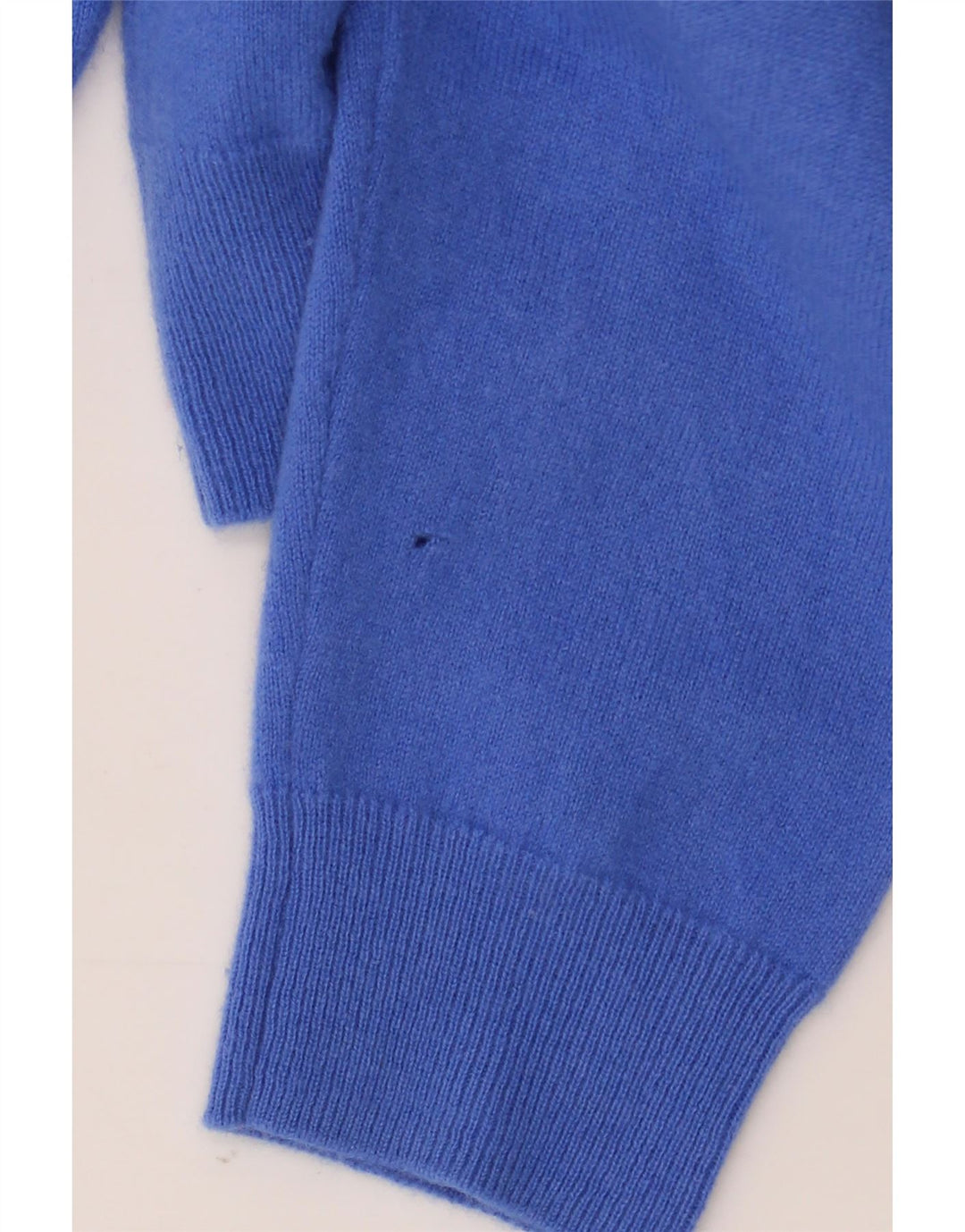 Massimo Dutti Mens Crew Neck Jumper Sweater XL Blue Wool