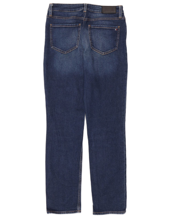 Tommy Hilfiger Womens Rome RW Straight Jeans W28 L30 Navy Blue Cotton