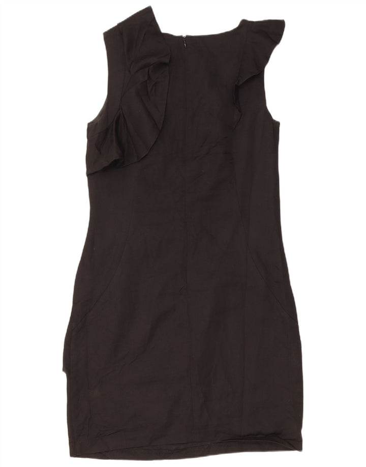 Oasis Womens Sleeveless Sheath Dress UK 10 Small Black Viscose