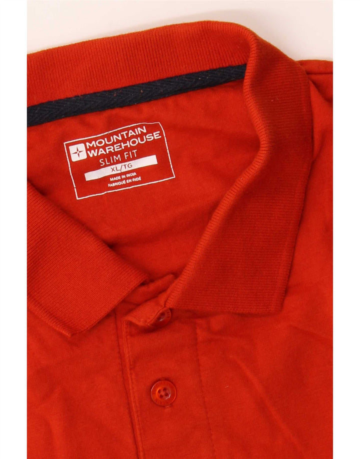 Mountain Warehouse Mens Slim Fit Polo Shirt XL Red