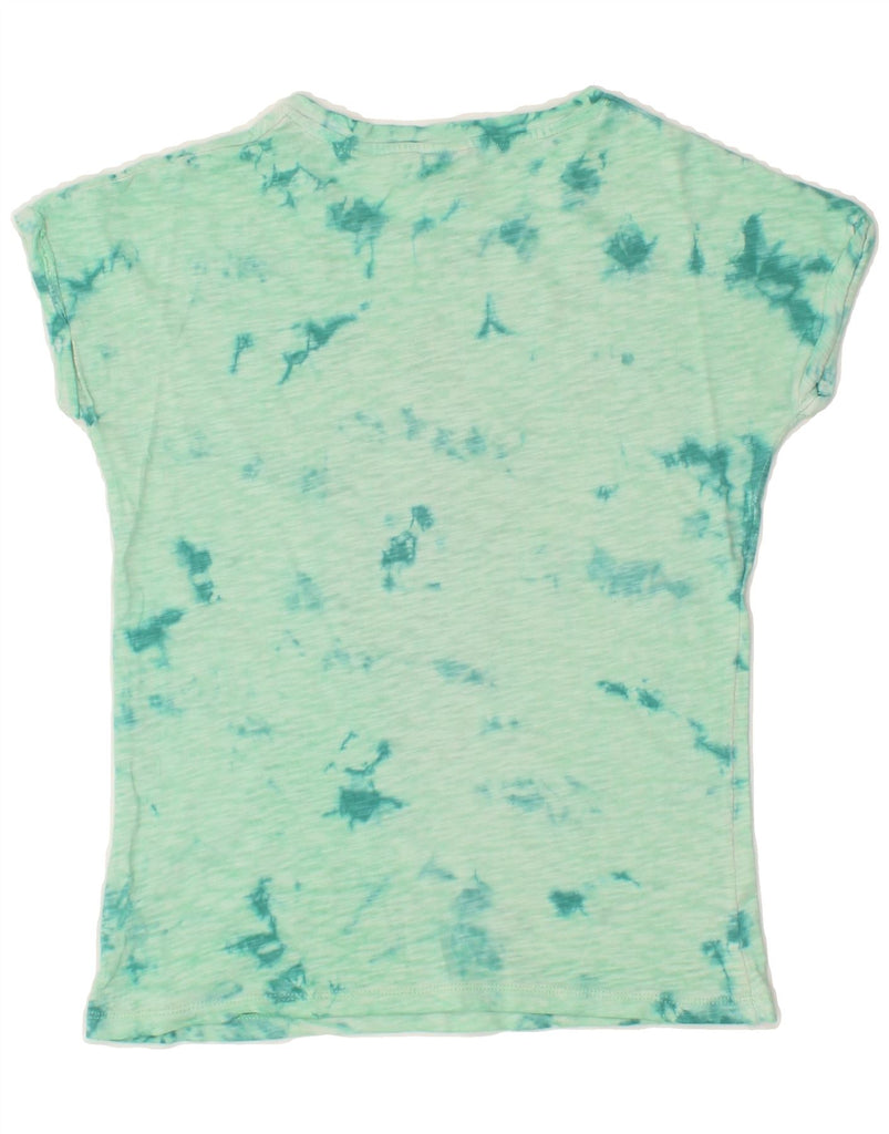 SCOTCH & SODA Girls R'Belle Graphic T-Shirt Top 9-10 Years Green Tie Dye | Vintage Scotch & Soda | Thrift | Second-Hand Scotch & Soda | Used Clothing | Messina Hembry 