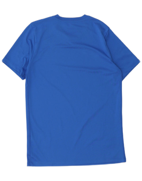 Nike Mens Dri Fit T-Shirt Top Medium Blue Polyester