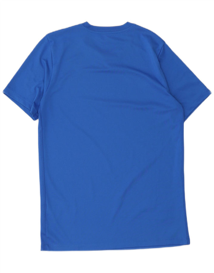 Nike Mens Dri Fit T-Shirt Top Medium Blue Polyester