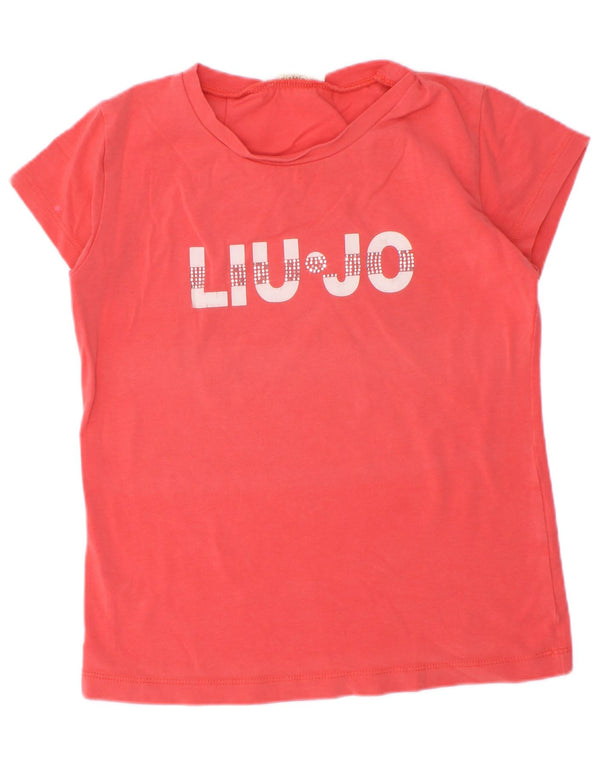 Liu Jo Girls Graphic T-Shirt Top 5-6 Years Red