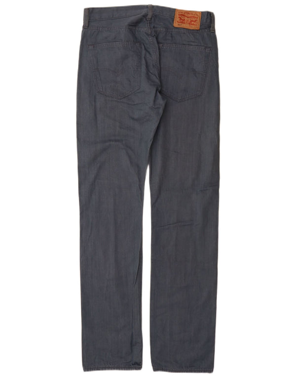 Levi's Mens Straight Jeans W31 L34 Blue Cotton