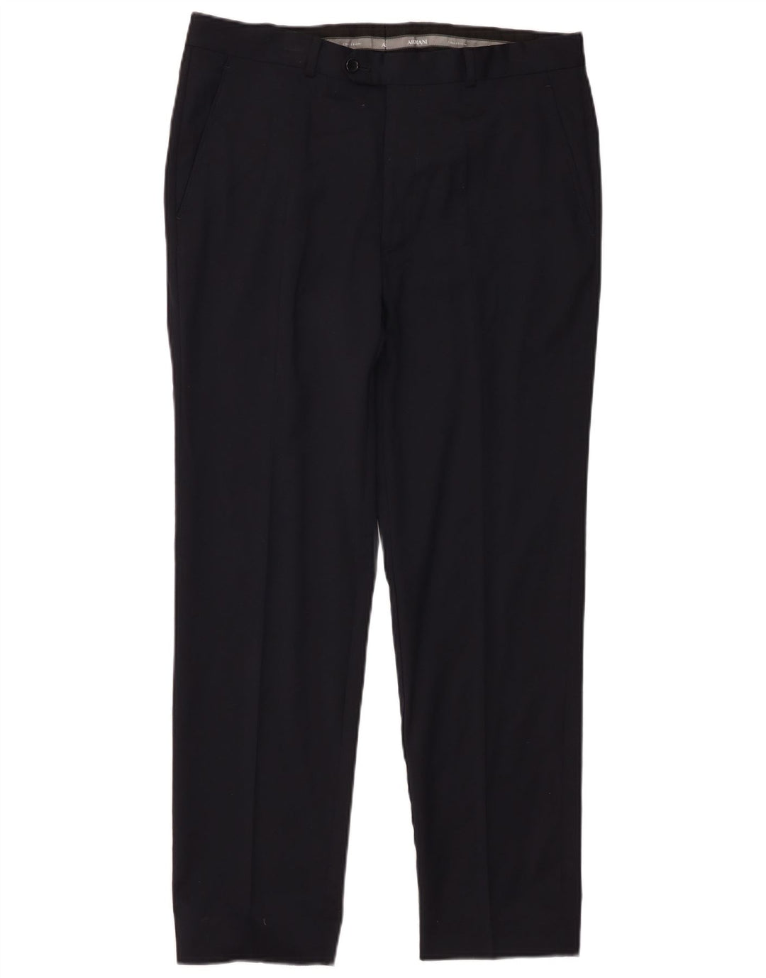 Armani Mens Straight Suit Trousers W34 L28 Black