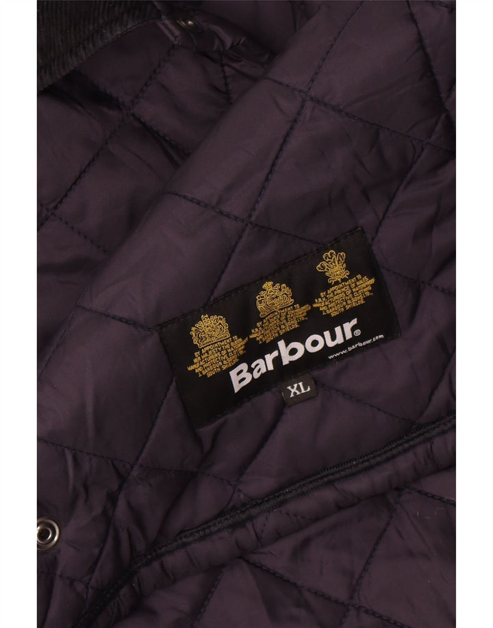 Barbour Boys Quilted Jacket 12-13 Years XL Navy Blue