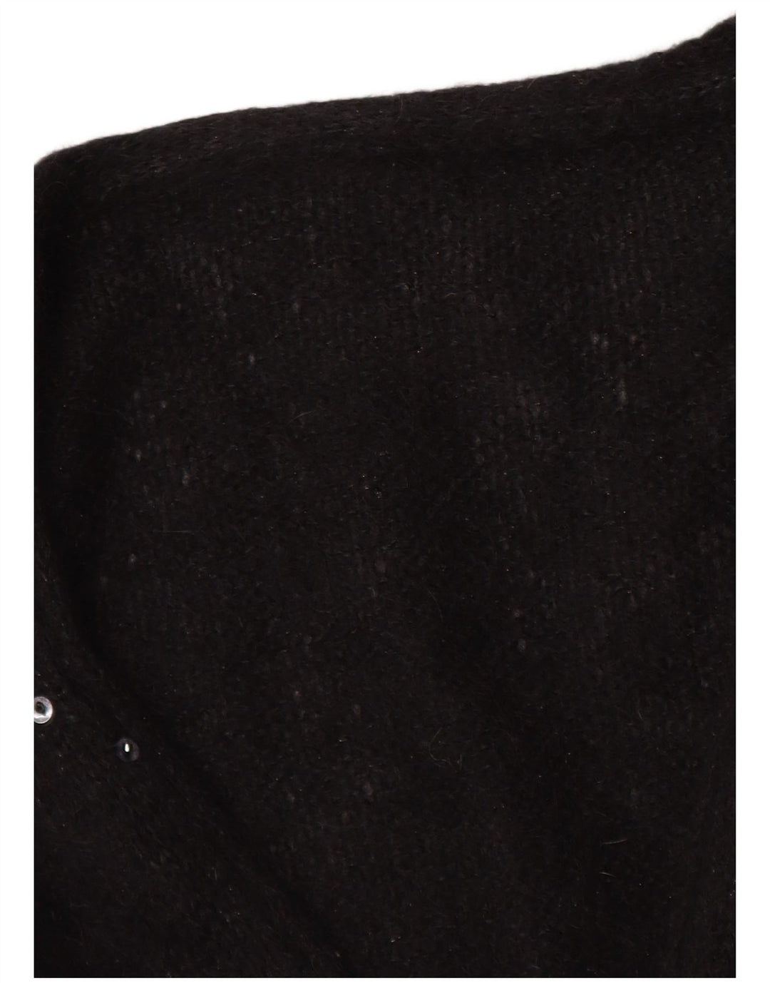 Vintage Womens Cardigan Sweater UK 16 Large Black