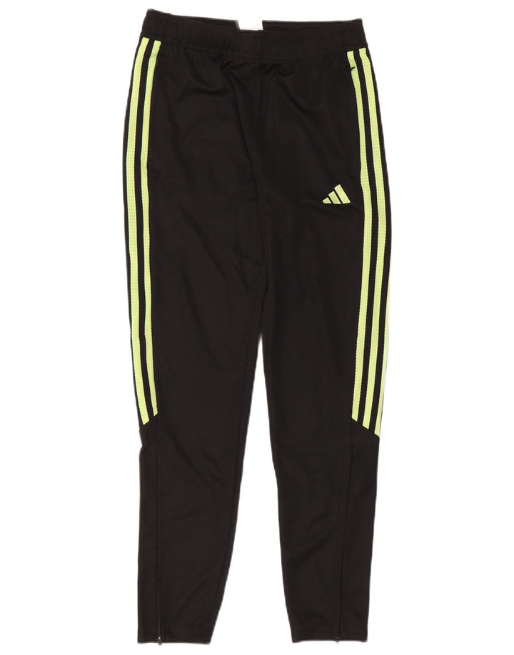 Adidas Boys Aeroready Tracksuit Trousers 13-14 Years Black Polyester