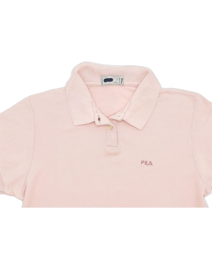 FILA Womens Polo Shirt IT 48 Medium Orange Cotton | Vintage | Thrift | Second-Hand | Used Clothing | Messina Hembry 