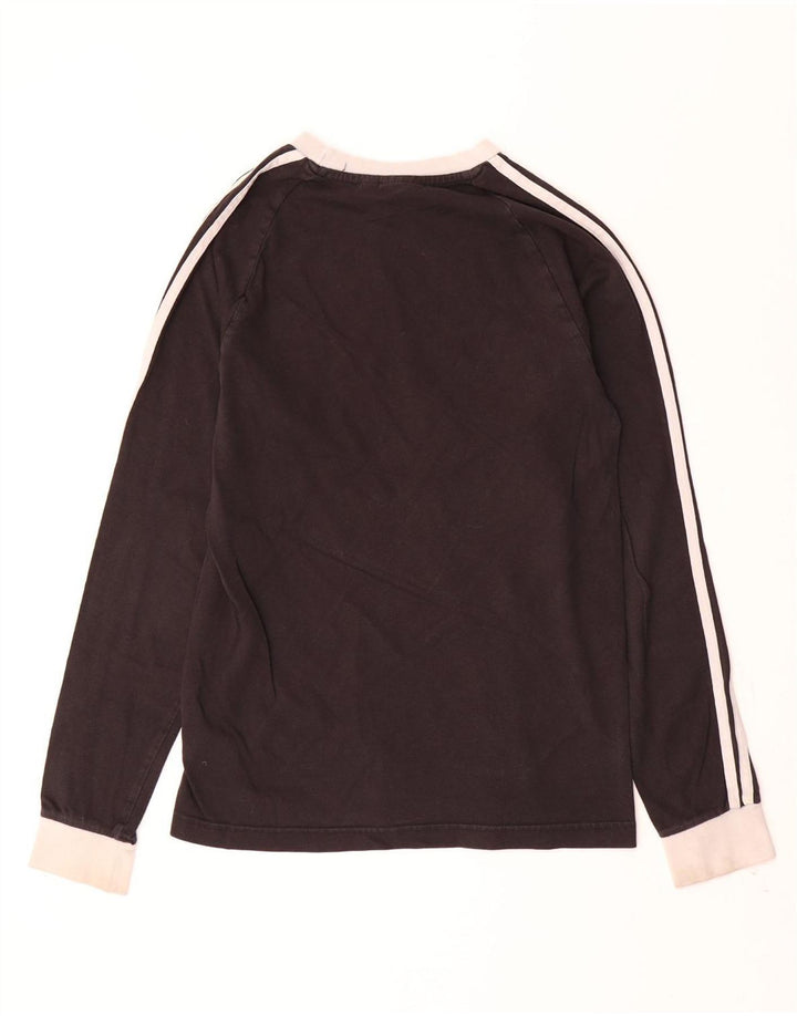 ADIDAS Mens Top Long Sleeve XS Black Cotton