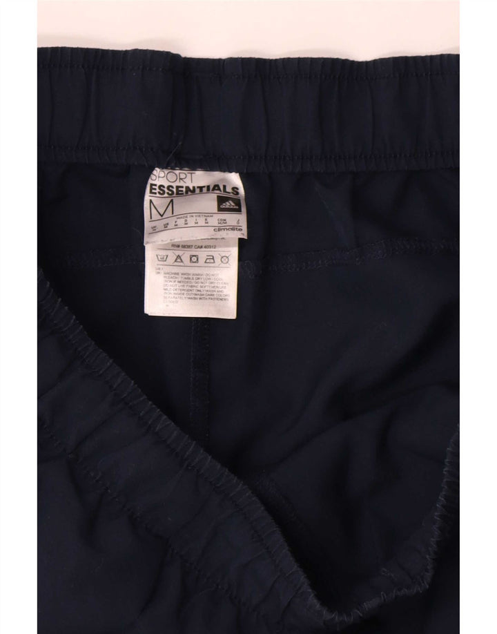 Adidas Mens Climalite Tracksuit Trousers Medium Navy Blue Polyester