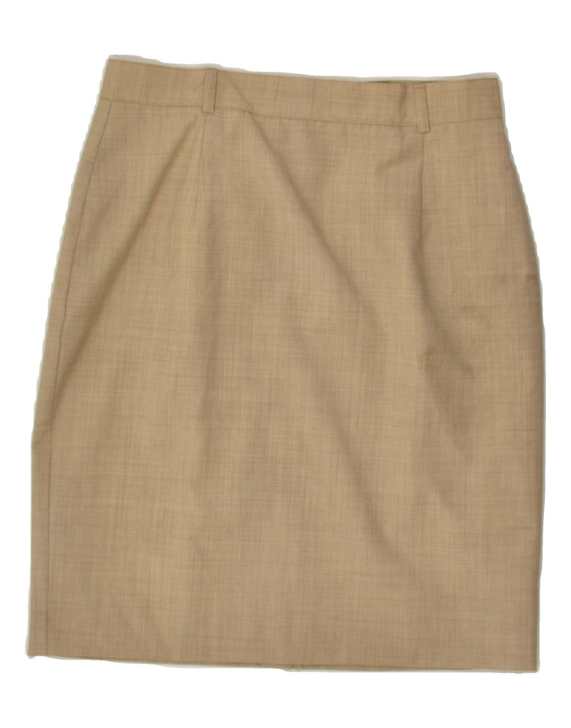 PENNY BLACK Womens Pencil Skirt W28 Medium  Beige Wool | Vintage Penny Black | Thrift | Second-Hand Penny Black | Used Clothing | Messina Hembry 