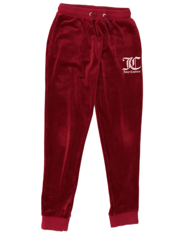 Juicy Couture Girls Graphic Tracksuit Trousers Joggers 12-13 Years Maroon
