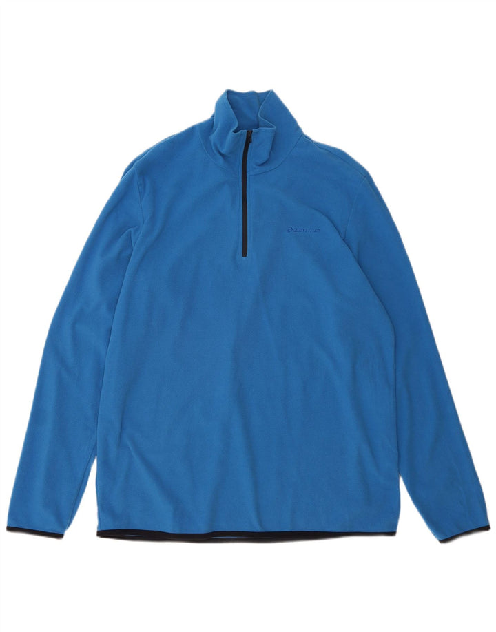 Lotto Mens Zip Neck Fleece Jumper 2XL Blue Polyester