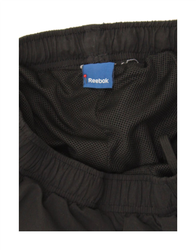 REEBOK Mens Tracksuit Trousers Joggers Medium  Black Polyester Vintage Reebok and Second-Hand Reebok from Messina Hembry 