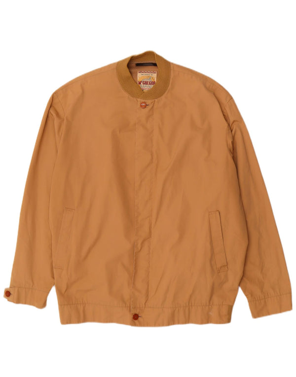 MC Gregor Mens Bomber Jacket IT 56 3XL Beige Cotton