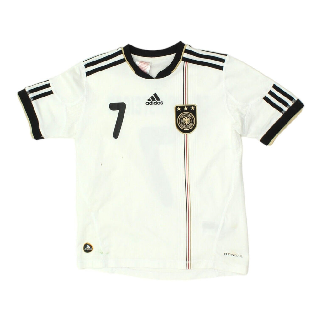 Germany 2010 Adidas Bastian Schweinsteiger Boys Home Shirt | Kids Sportswear VTG Vintage Messina Hembry and Second-Hand Messina Hembry from Messina Hembry 