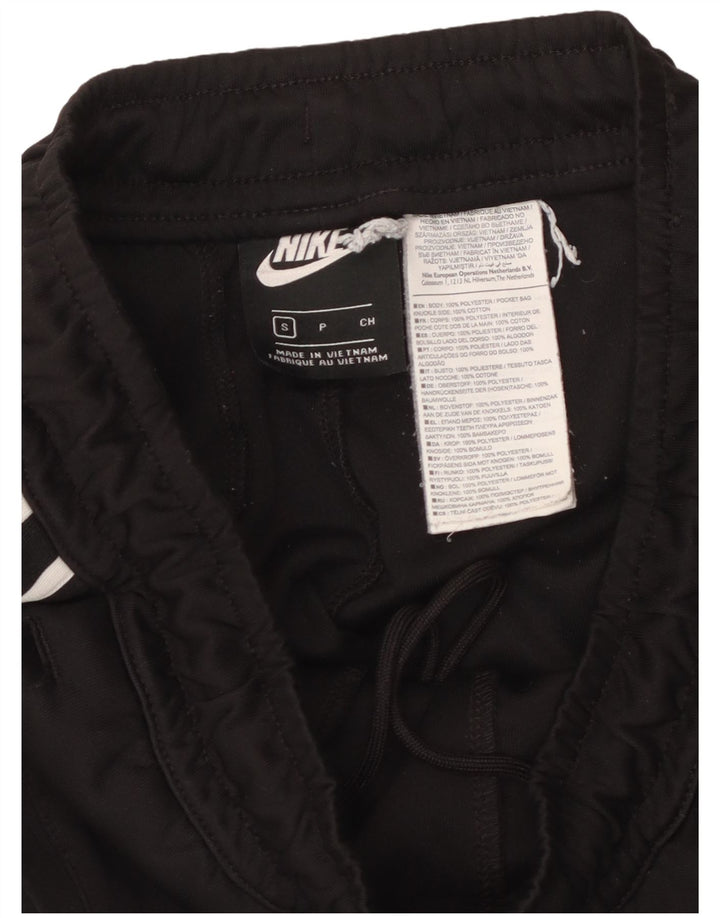 NIKE Mens Tracksuit Trousers Joggers Small  Black Polyester
