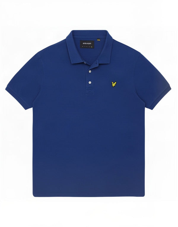 Lyle & Scott Mens Polo Shirt 2XL Blue Cotton