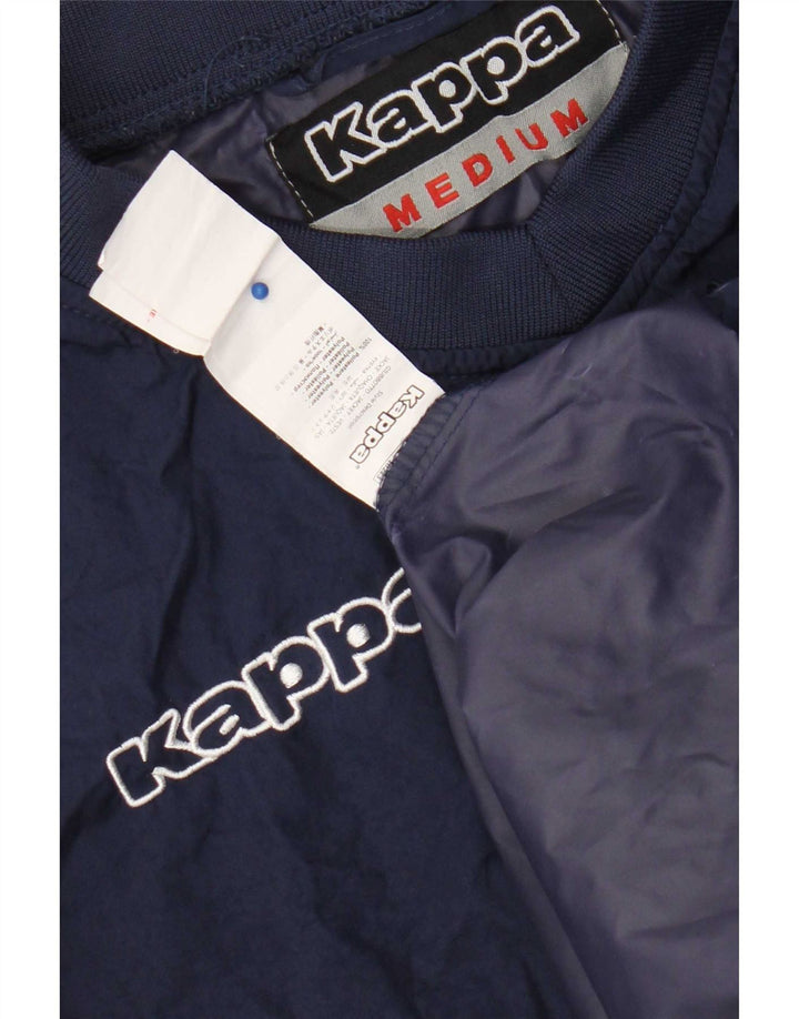 Kappa Mens Graphic Graphic Top Long Sleeve Medium Navy Blue Polyester