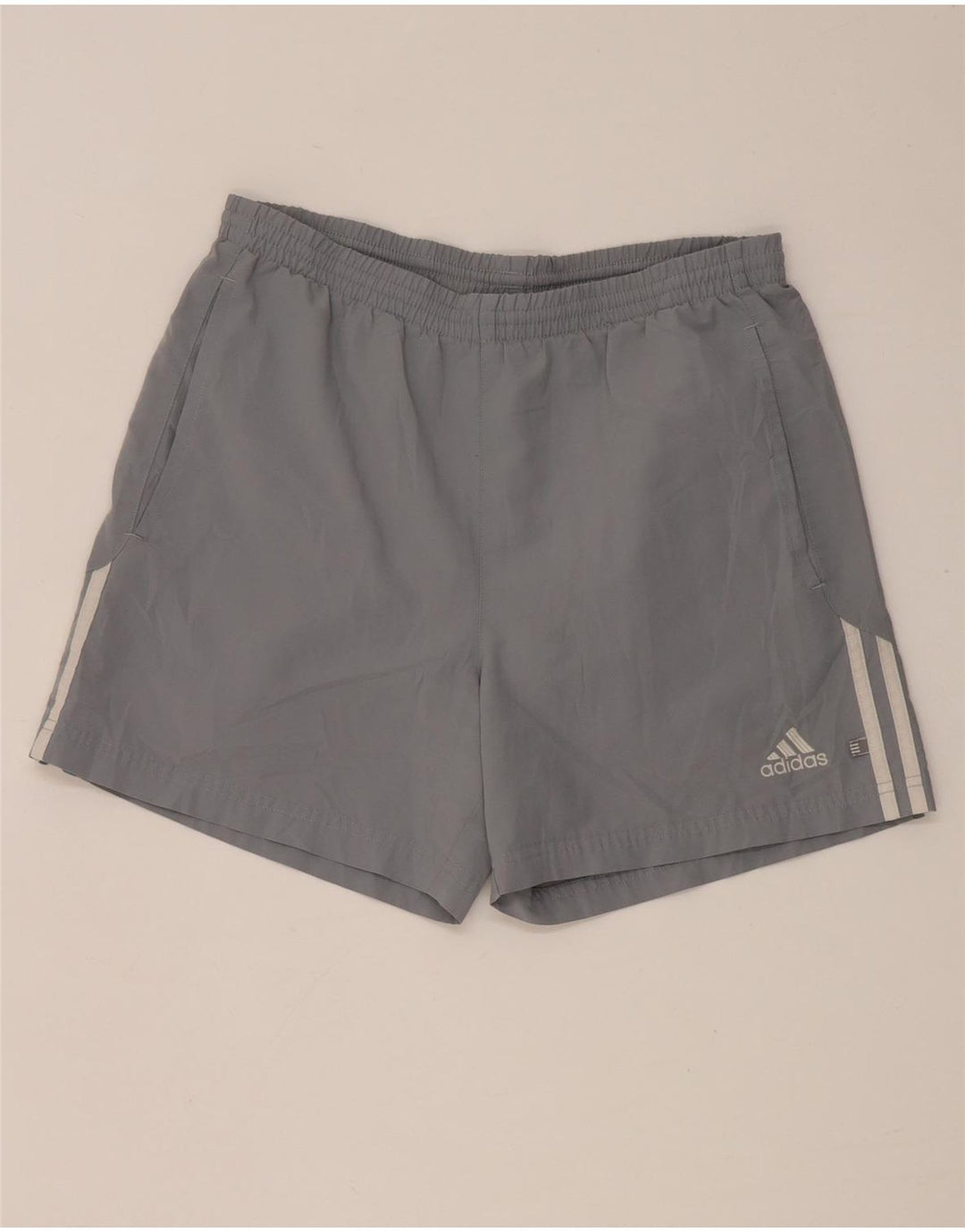 Adidas Mens Sport Shorts Small Grey Polyester