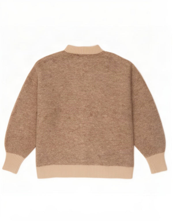 Marks & Spencer Womens Turtle Neck Jumper Sweater UK 10 Small Beige