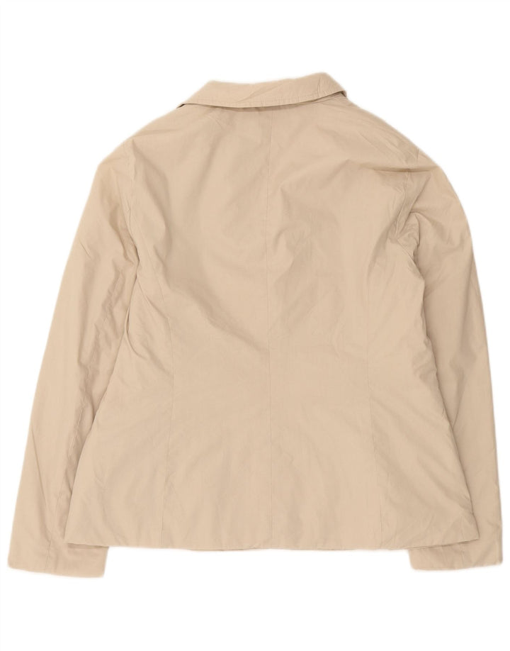 Zara Womens Blazer Jacket UK 18 XL Beige Polyester