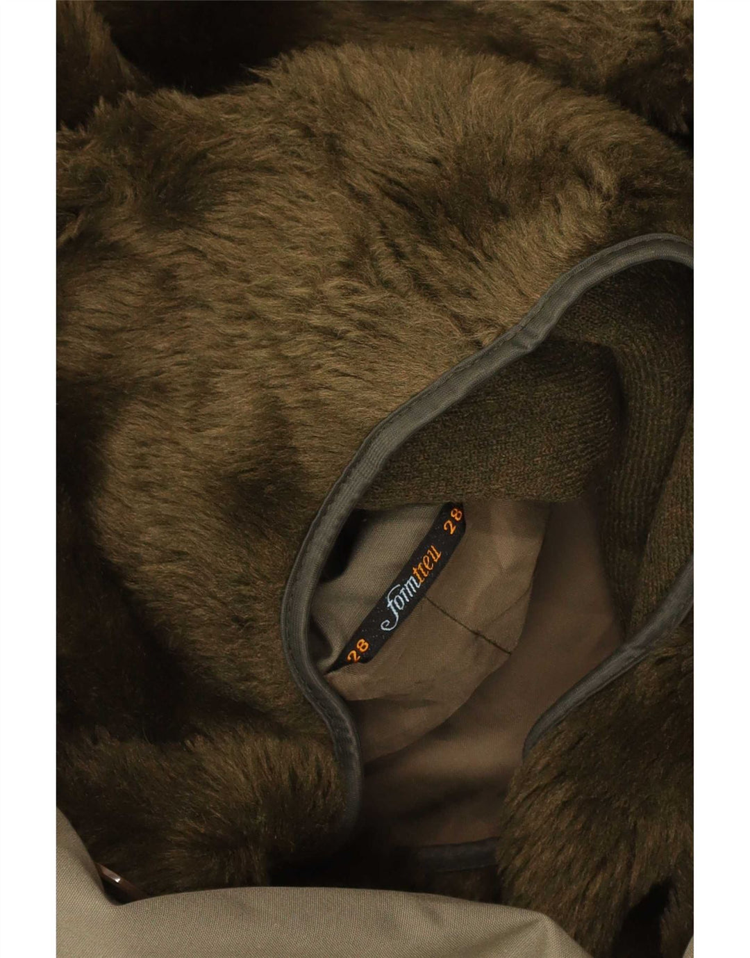 Formtreu Mens Hooded Parka Jacket UK 40 Large Khaki
