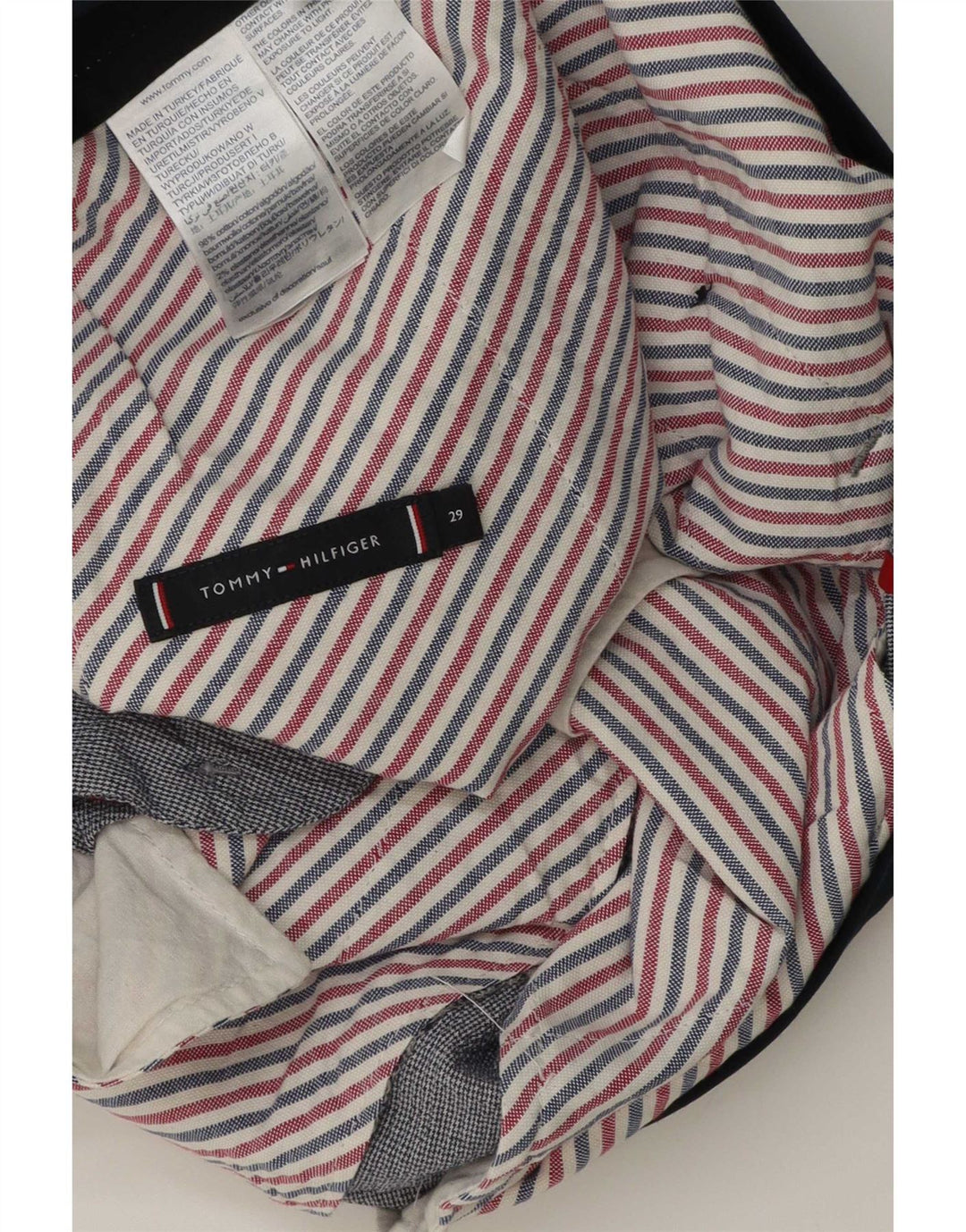 Tommy Hilfiger Mens Chino Shorts W29 Medium Grey Cotton