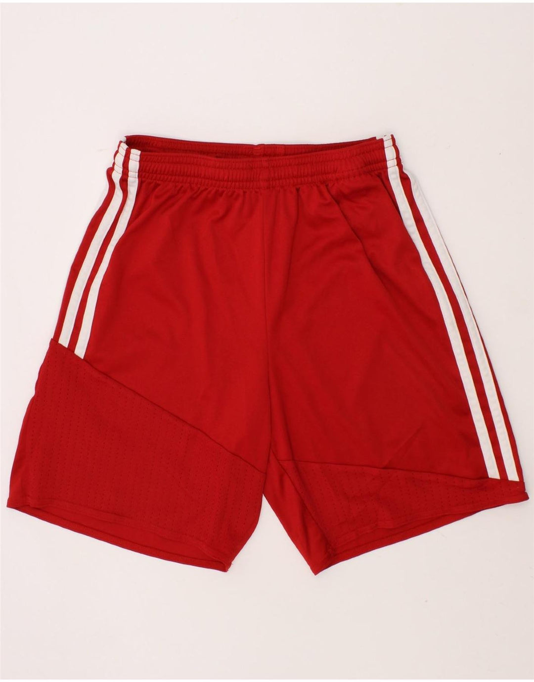 ADIDAS Boys Climacool Sport Shorts 11-12 Years Red Polyester Vintage Adidas and Second-Hand Adidas from Messina Hembry 
