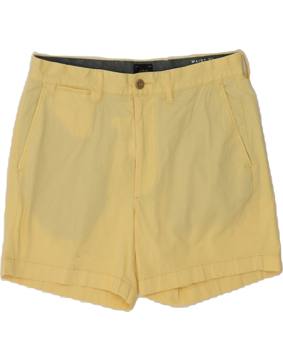 J. CREW Womens Chino Shorts W30 Medium  Yellow Cotton Vintage J. Crew and Second-Hand J. Crew from Messina Hembry 