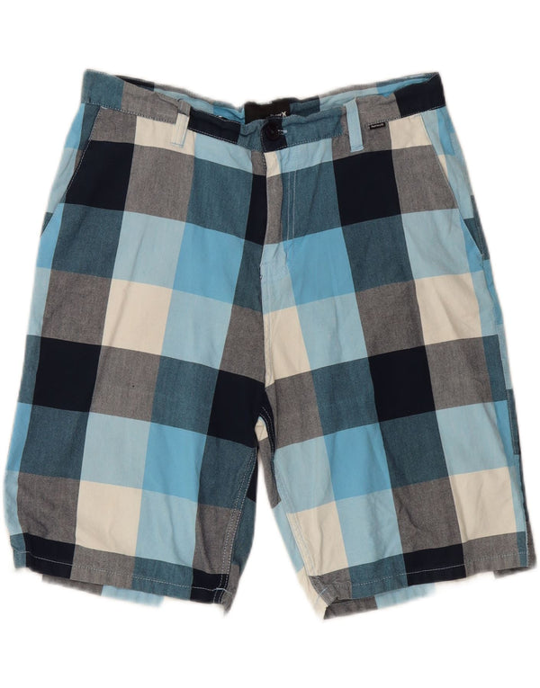 Hurley Mens Chino Shorts W34 Large Multicoloured Check