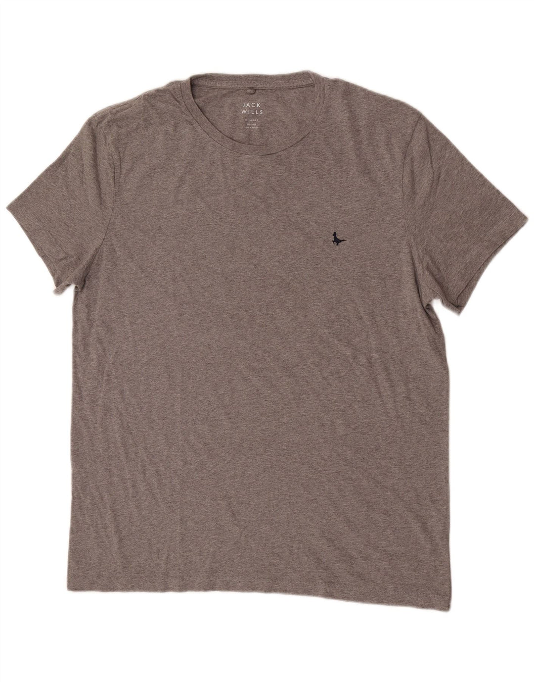Jack Wills Mens T-Shirt Top XL Grey Flecked Cotton